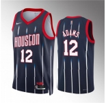 Men's Houston Rockets #12 Steven Adams Navy Classic Edition Stitched Jersey