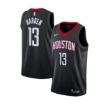 Men's Houston Rockets #13 James Harden Authentic Black Alternate Basketball Jersey Statement Edition