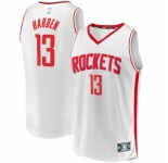 Men's Houston Rockets #13 James Harden Fanatics Branded White 2020-21 Fast Break Player Jersey
