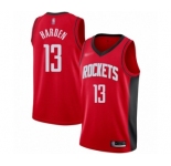 Men's Houston Rockets #13 James Harden Swingman Red Finished Basketball Jersey - Icon Edition