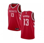 Men's Houston Rockets #13 James Harden Swingman Red Road Basketball Jersey - Icon Edition