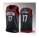 Men's Houston Rockets #17 Tari Eason Black 2023 Statement Edition Stitched Basketball Jersey