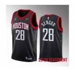Men's Houston Rockets #28 Alperen Sengun Black 2023 Statement Edition Stitched Basketball Jersey
