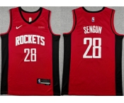 Men's Houston Rockets #28 Alperen Sengun Red Icon Edition Stitched Jersey