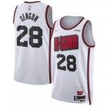 Men's Houston Rockets #28 Alperen Sengun White 2024 25 City Edition Stitched Jersey
