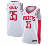Men's Houston Rockets #35 Kevin Durant White Association Edition Stitched Jersey