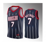 Men's Houston Rockets #7 Cam Whitmore Navy 2023 Draft Classic Edition Stitched Basketball Jersey