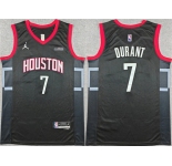 Men's Houston Rockets #7 Kevin Durant Black Statement Edition Stitched Jersey