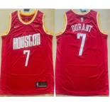 Men's Houston Rockets #7 Kevin Durant Red Classic Swingman Jersey