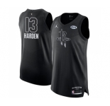 Men's Jordan Houston Rockets #13 James Harden Authentic Black 2018 All-Star Game Basketball Jersey