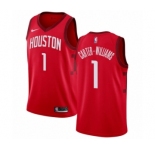 Men's Nike Houston Rockets #1 Michael Carter-Williams Red Swingman Jersey - Earned Edition