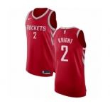 Men's Nike Houston Rockets #2 Brandon Knight Authentic Red NBA Jersey - Icon Edition