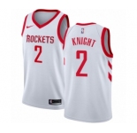 Men's Nike Houston Rockets #2 Brandon Knight Authentic White NBA Jersey - Association Edition