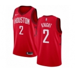 Men's Nike Houston Rockets #2 Brandon Knight Red Swingman Jersey - Earned Edition