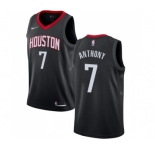 Men's Nike Houston Rockets #7 Carmelo Anthony Authentic Black NBA Jersey Statement Edition