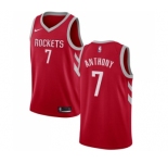 Men's Nike Houston Rockets #7 Carmelo Anthony Swingman Red NBA Jersey - Icon Edition