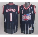 nba houston rockets #1 mcgrady blue