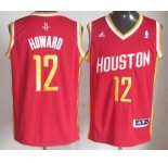 nba houston rockets #12 howard red [swingman revolution 30][number golden]