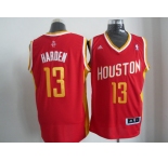 nba houston rockets #13 harden red [swingman revolution 30][number golden]