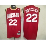 nba houston rockets #22 drexler red[swingman]