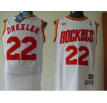 nba houston rockets #22 drexler white[swingman]