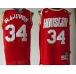 nba houston rockets #34 olajuwon red[swingman]