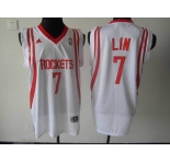 nba houston rockets #7 jeremy lin white