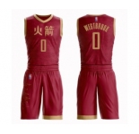 Women's Houston Rockets #0 Russell Westbrook Swingman Red Basketball Suit Jersey - City Edition