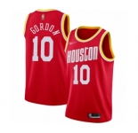 Women's Houston Rockets #10 Eric Gordon Swingman Red Hardwood Classics Finished Basketball Jersey