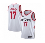 Women's Houston Rockets #17 PJ Tucker Swingman White Basketball Jersey - 2019-20 City Edition