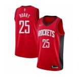 Women's Houston Rockets #25 Robert Horry Swingman Red Finished Basketball Jersey - Icon Edition