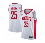 Women's Houston Rockets #25 Robert Horry Swingman White Finished Basketball Jersey - Association Edition