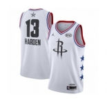 Women's Jordan Houston Rockets #13 James Harden Swingman White 2019 All-Star Game Basketball Jersey