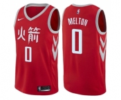 Women's Nike Houston Rockets #0 De'Anthony Melton Swingman Red NBA Jersey - City Edition