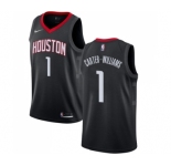 Women's Nike Houston Rockets #1 Michael Carter-Williams Swingman Black NBA Jersey Statement Edition