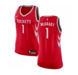 Women's Nike Houston Rockets #1 Tracy McGrady Swingman Red Road NBA Jersey - Icon Edition