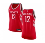 Women's Nike Houston Rockets #12 Luc Mbah a Moute Swingman Red Road NBA Jersey - Icon Edition