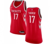 Women's Nike Houston Rockets #17 PJ Tucker Authentic Red NBA Jersey - Icon Edition