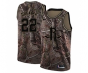 Women's Nike Houston Rockets #22 Clyde Drexler Swingman Camo Realtree Collection NBA Jersey