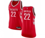 Women's Nike Houston Rockets #22 Clyde Drexler Swingman Red Road NBA Jersey - Icon Edition