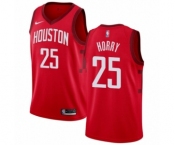 Women's Nike Houston Rockets #25 Robert Horry Red Swingman Jersey - Earned Edition