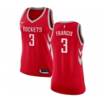 Women's Nike Houston Rockets #3 Steve Francis Swingman Red Road NBA Jersey - Icon Edition