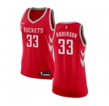Women's Nike Houston Rockets #33 Ryan Anderson Swingman Red Road NBA Jersey - Icon Edition