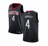 Women's Nike Houston Rockets #4 Charles Barkley Swingman Black Alternate NBA Jersey Statement Edition