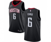 Women's Nike Houston Rockets #6 Tyler Ennis Swingman Black Alternate NBA Jersey Statement Edition