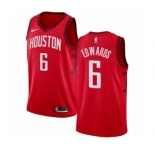 Women's Nike Houston Rockets #6 Vincent Edwards Red Swingman Jersey - Earned Edition