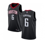 Women's Nike Houston Rockets #6 Vincent Edwards Swingman Black NBA Jersey Statement Edition
