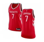 Women's Nike Houston Rockets #7 Joe Johnson Authentic Red NBA Jersey - Icon Edition
