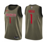 Youth Nike Houston Rockets #1 Trevor Ariza Swingman Green Salute to Service NBA Jersey
