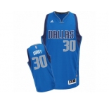 Men Adidas Dallas Mavericks #30 Seth Curry Swingman Royal Blue Road NBA Jersey
